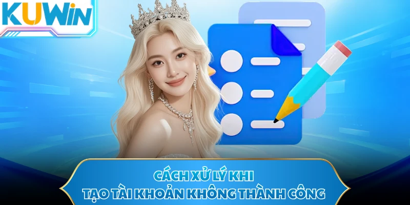 Cách xử lý khi tạo tài khoản không thành công